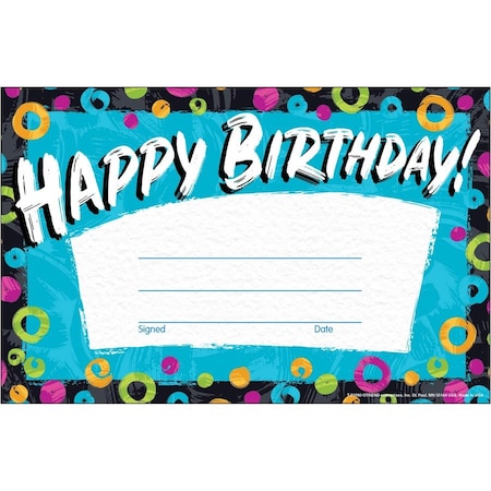 Trend Certificate, Birthday, 30/Pk TEP81090